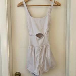 Free People Movement Runsie Romper Color: Mineral Bath (Cream) (M)